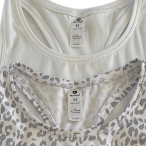 Yogalicious 90 Degree by Reflex Set of 2 Yoga Racerback Crop Tops - Picture 4 of 6